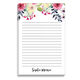 White Watercolor Top Roses Notepad Image 2 of 2